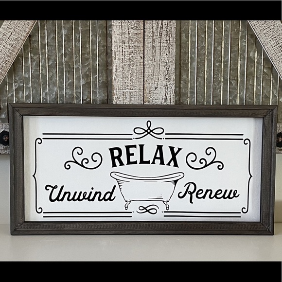 Relax Bathroom sign - Picture 1 of 1